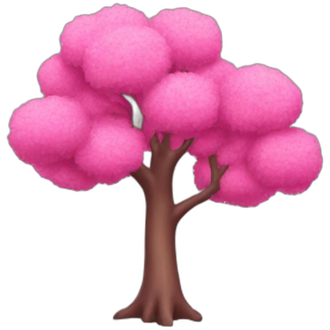 pink tree emoji