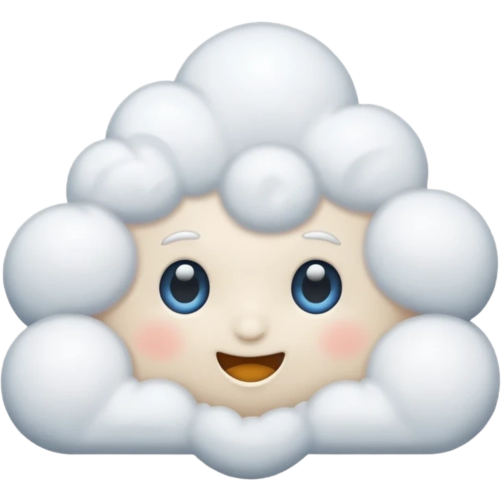 snowy cloud emoji