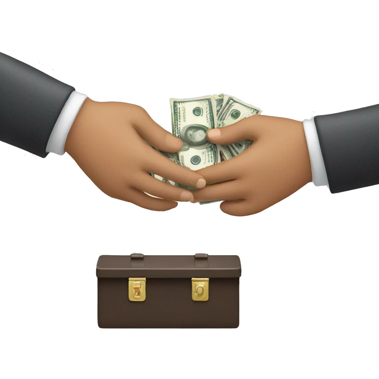 Person handing someone cash  emoji
