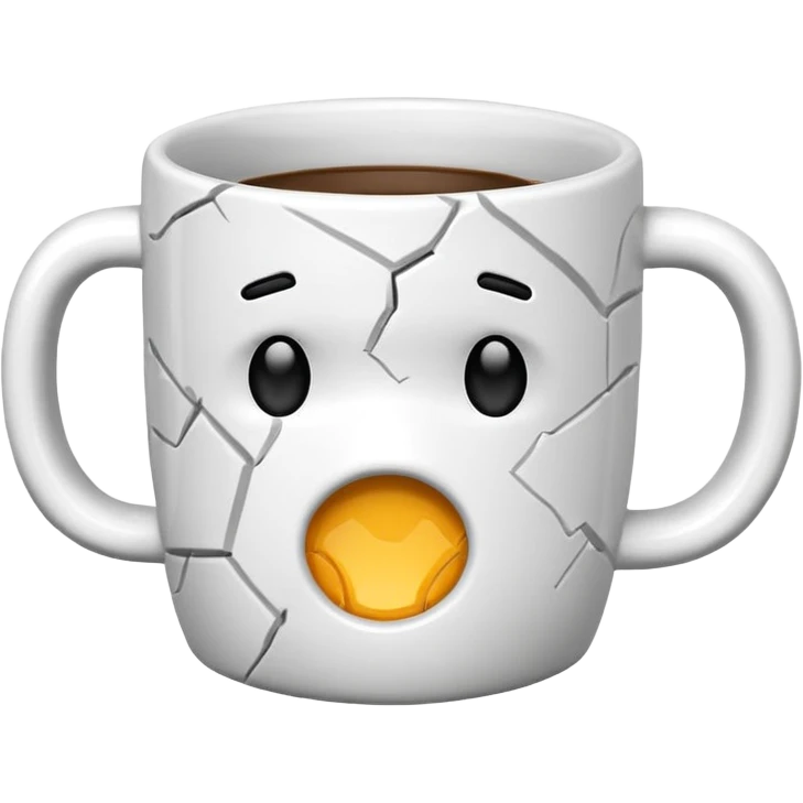 cracked mug emoji