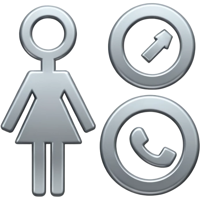 male gender & famale gender symbols emoji