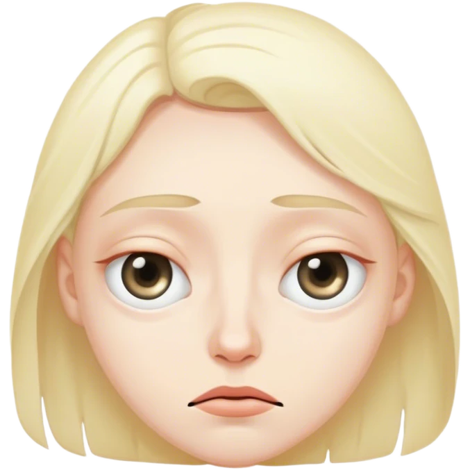 Tired with eye bags emoji