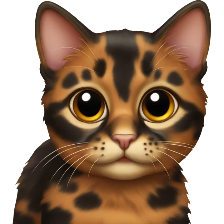 cute tortoiseshell cat  emoji