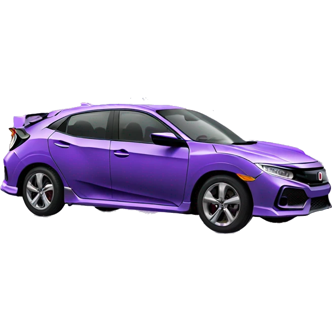 Purple Honda civic hatchback emoji