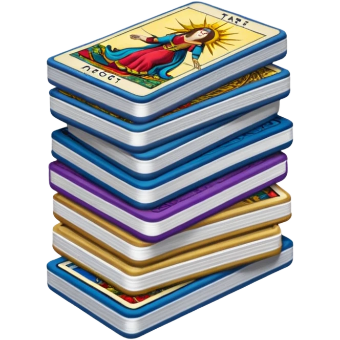 A stack of tarot cards emoji