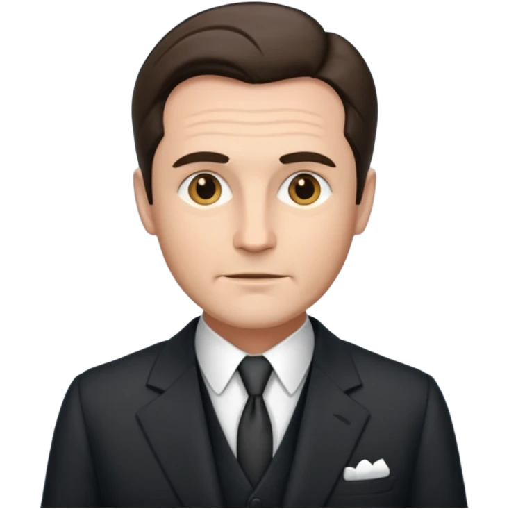 Man Old money style face emoji