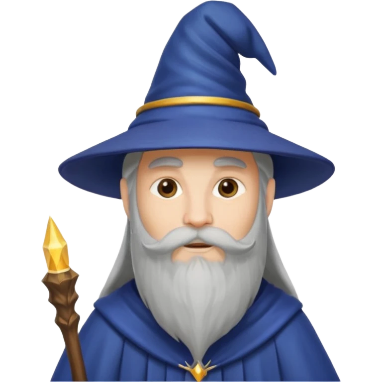 Wizard with magic hat emoji