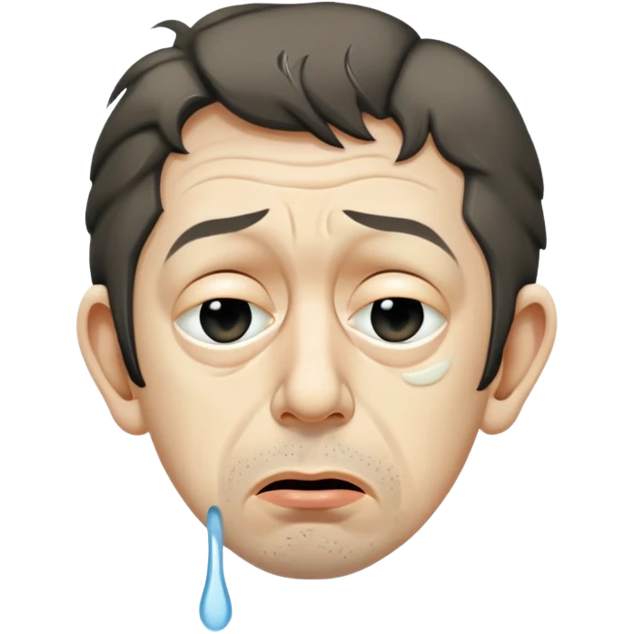 Serge Gainsbourg Crying emoji