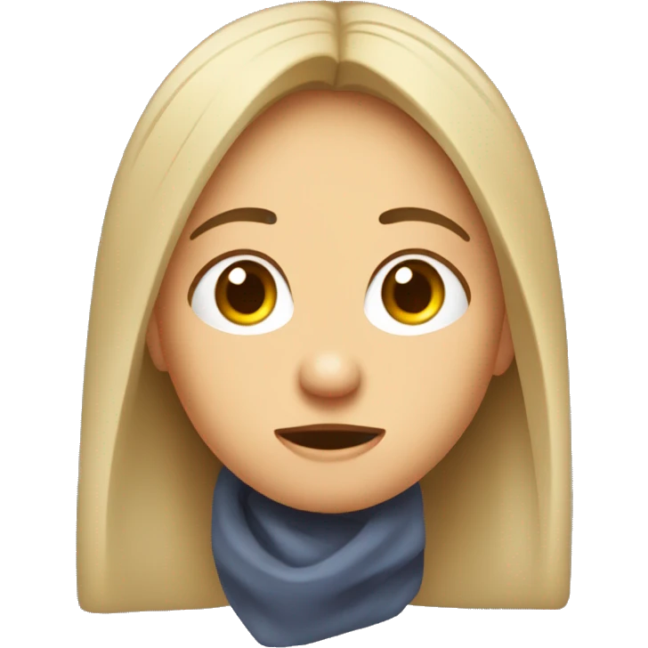 Cara mirando arriba a la derecha con expresión de nose emoji