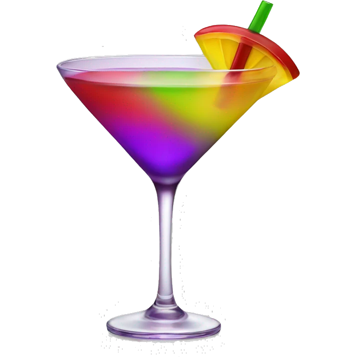 Drink purple green red yellow pink cocktail emoji