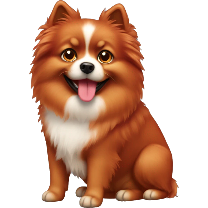 Red spitz dog emoji