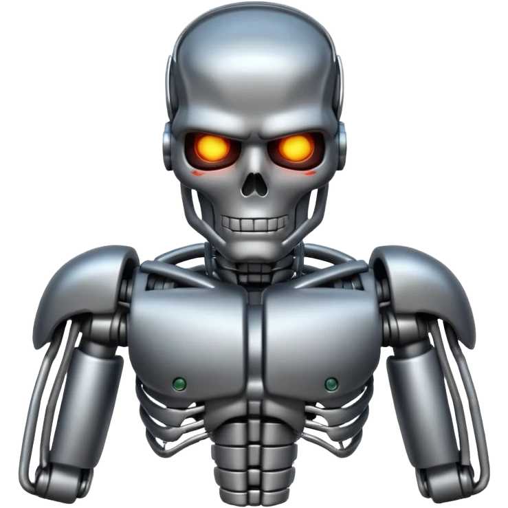 Creates an emoji with the image of the state of Arnold Schwarzenegger from the Terminator emoji