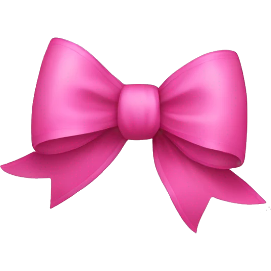 Pink chistmas bow emoji
