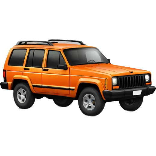 Orange Jeep Cherokee emoji