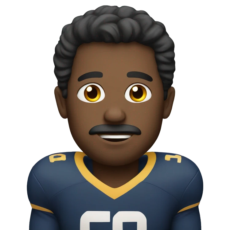 Man watching football emoji