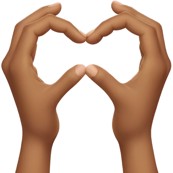 Hands kissing emoji