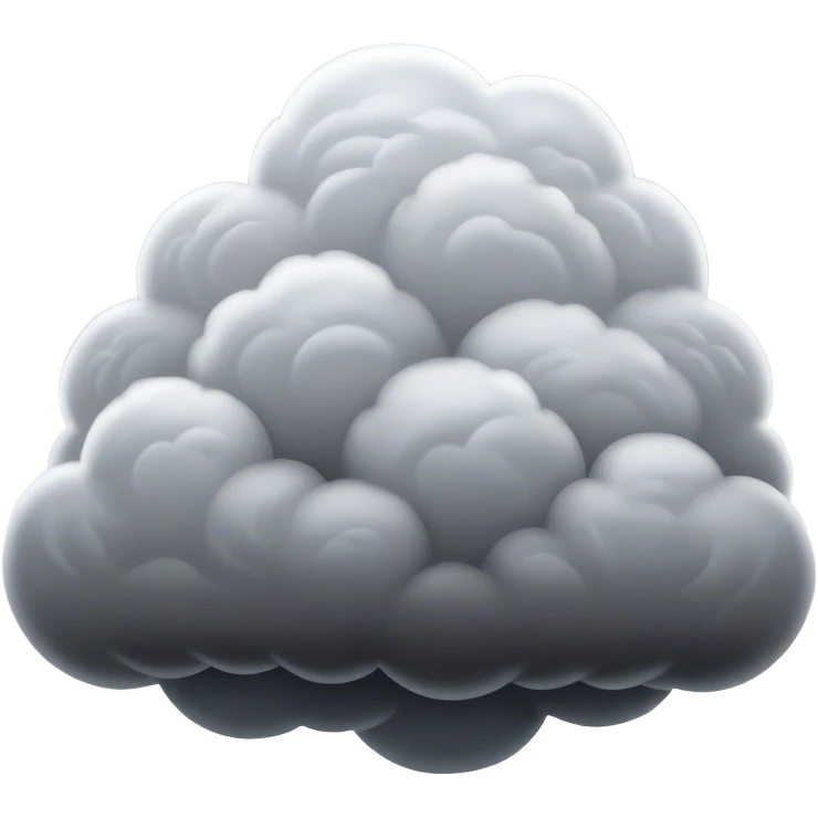 Cinematic Realistic Nimbus Emoji, Dark and foreboding, with thick, heavy clouds swirling ominously in the sky. The clouds are dense with rain, ready to pour down as the atmosphere charges with energy and anticipation. Soft glowing outline, capturing the essence of stormy tension and impending rain in a dense nimbus cloud! emoji