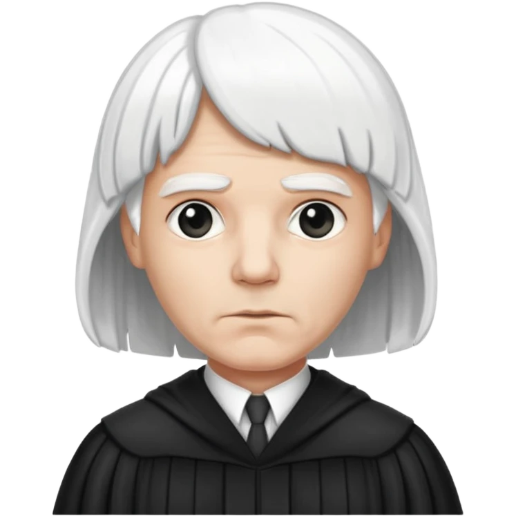 Judge with white wig  emoji