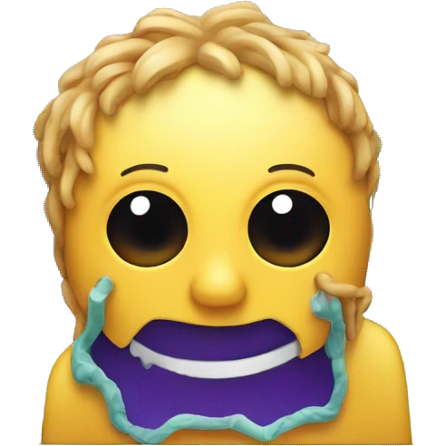 iPad with a virus emoji