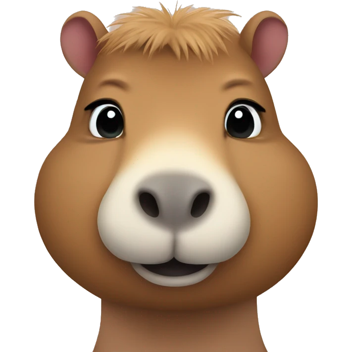 Cute capybara emoji