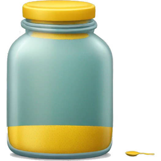 mustard jar with spoon emoji