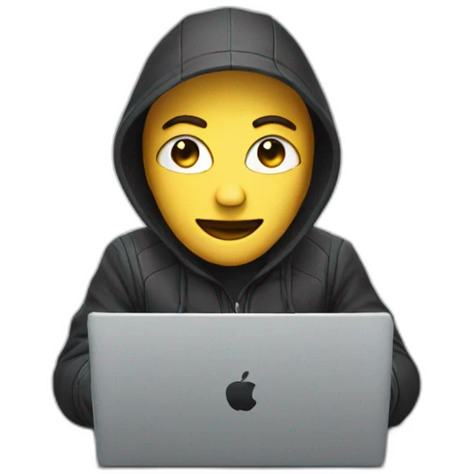 cyber guy with laptop emoji