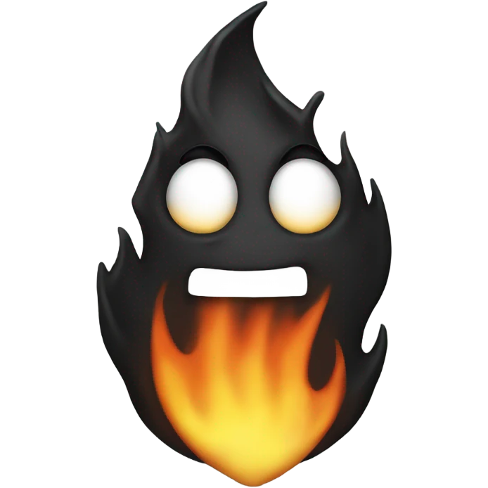 Black flame emoji