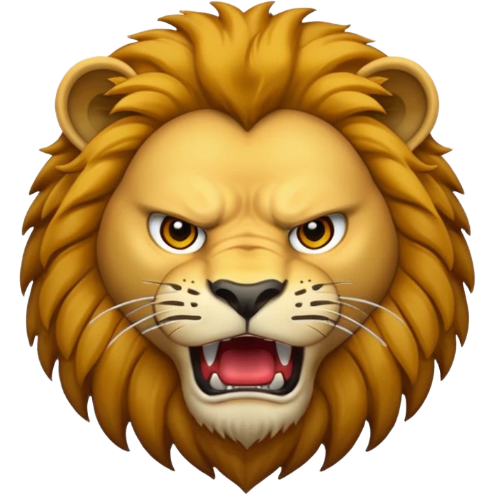 Lion angry emoji