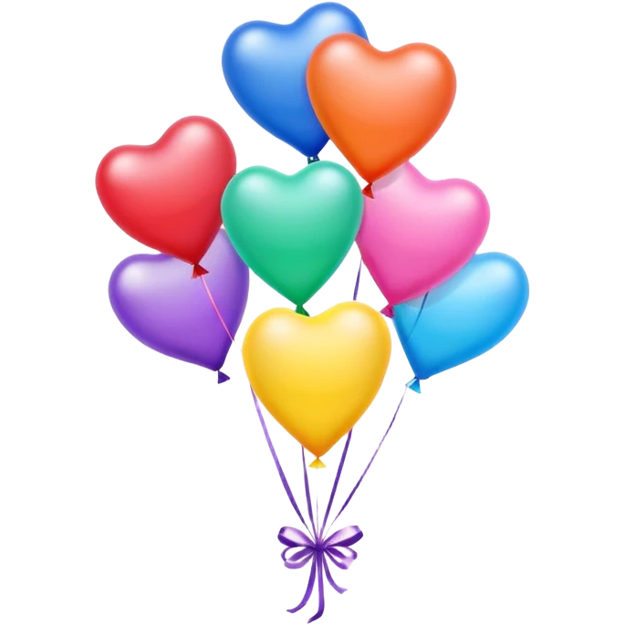 flowert shaped flying balloons emoji