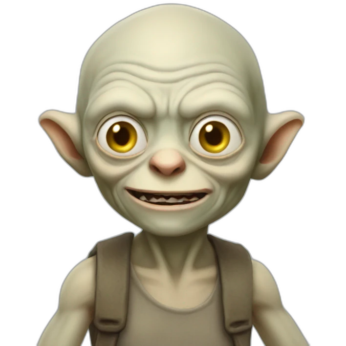 gollum going to work emoji