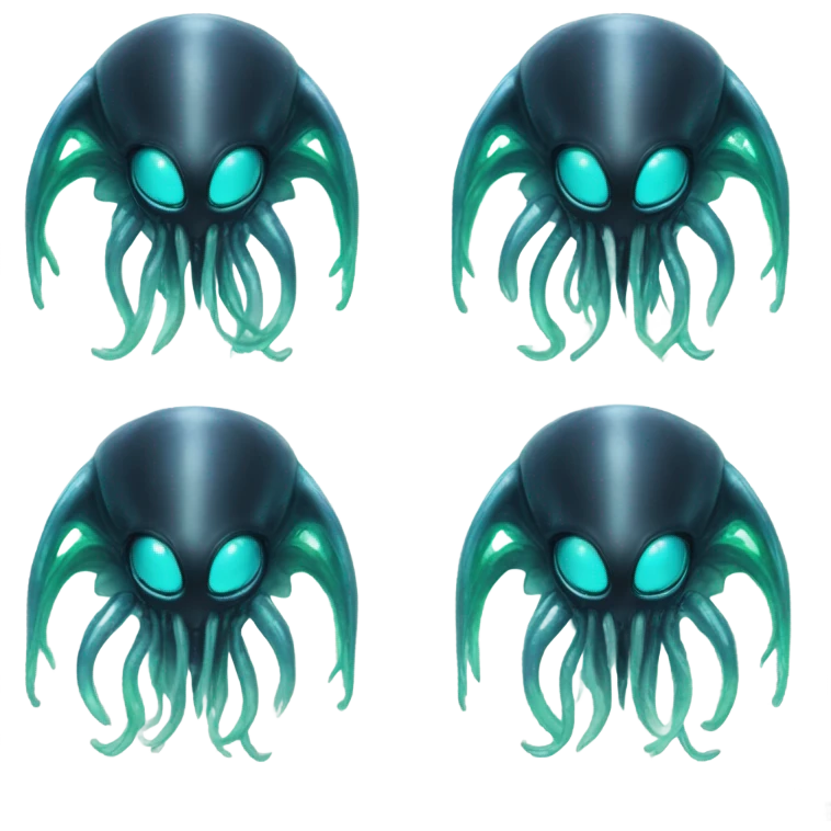 Crypto xenomorph with squid tentacles  emoji