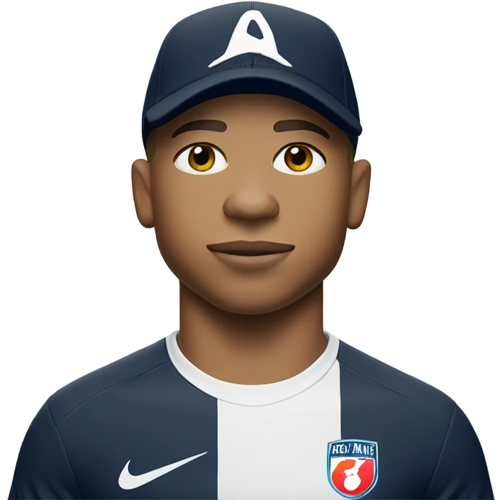 Mbappe with nike cap emoji