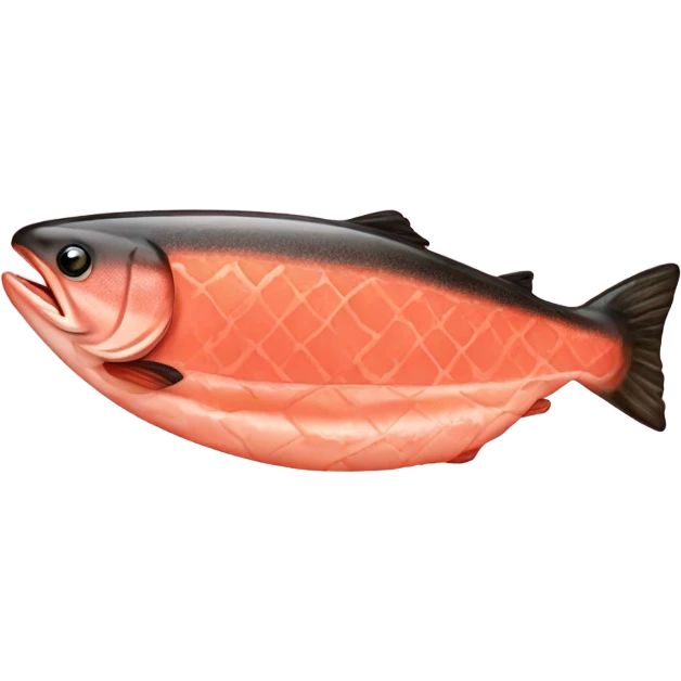 Plain salmon heart emoji