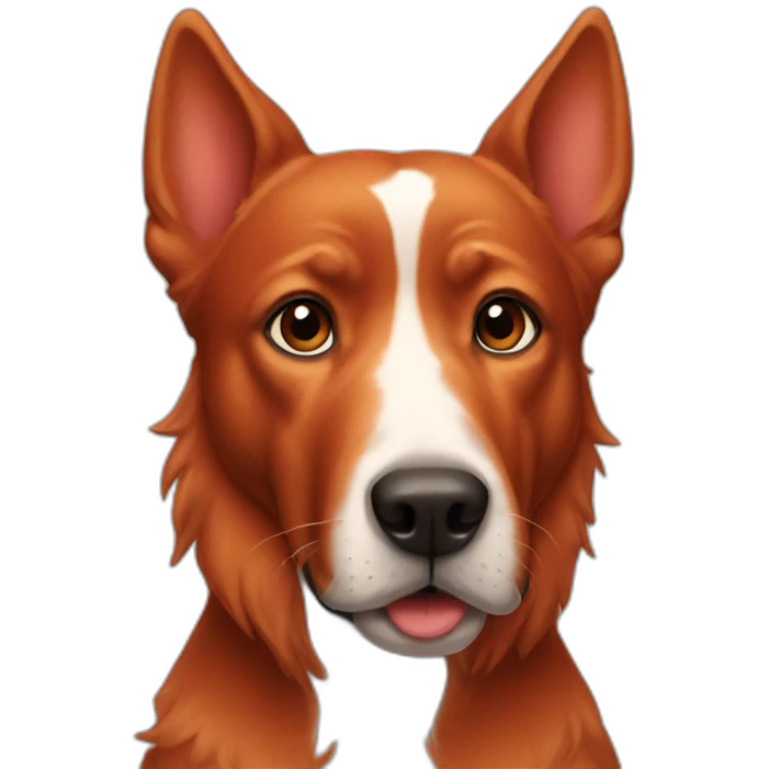 Red dog emoji