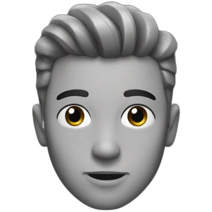 gigachad black and white emoji