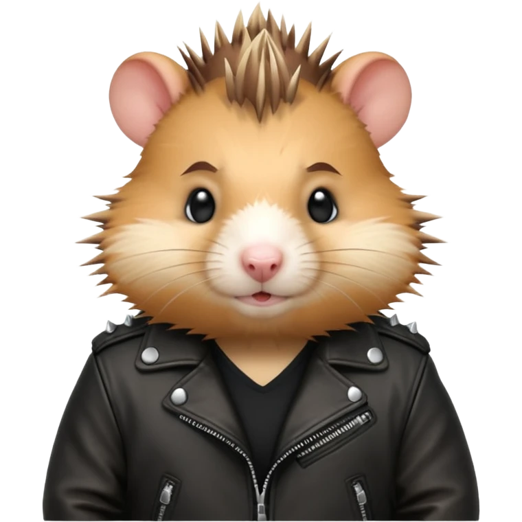 Punk hamster emoji
