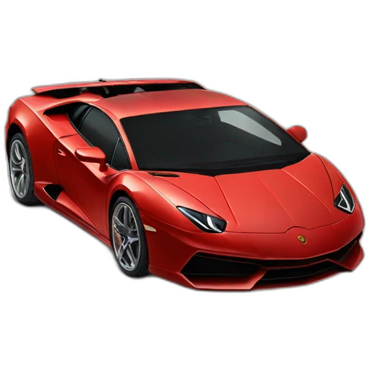 Lamborghini rouge emoji