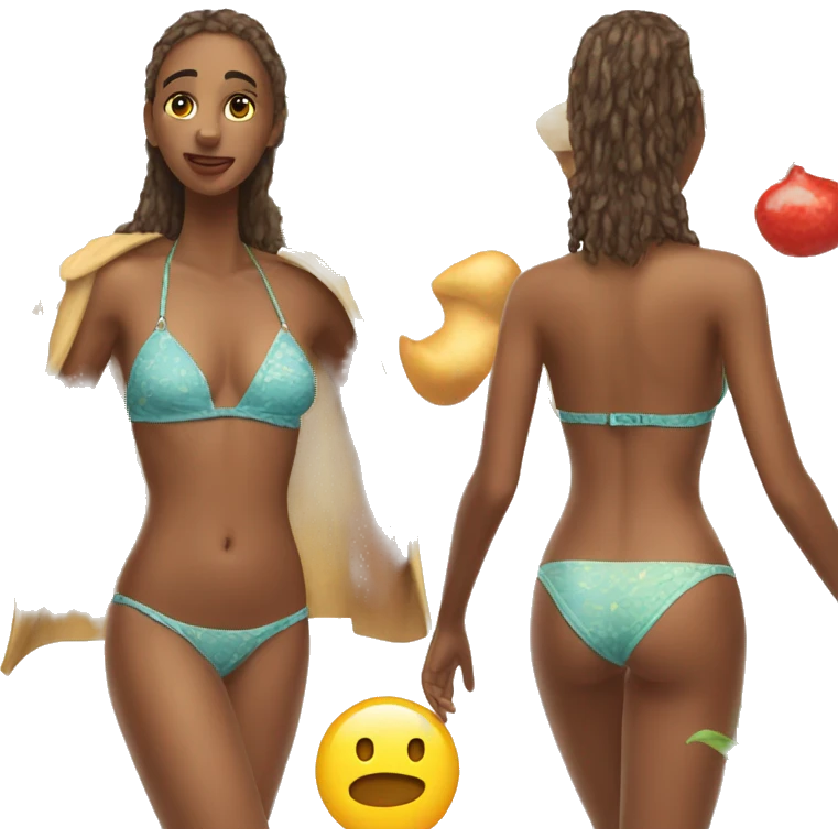 Girlfriend in bikini emoji