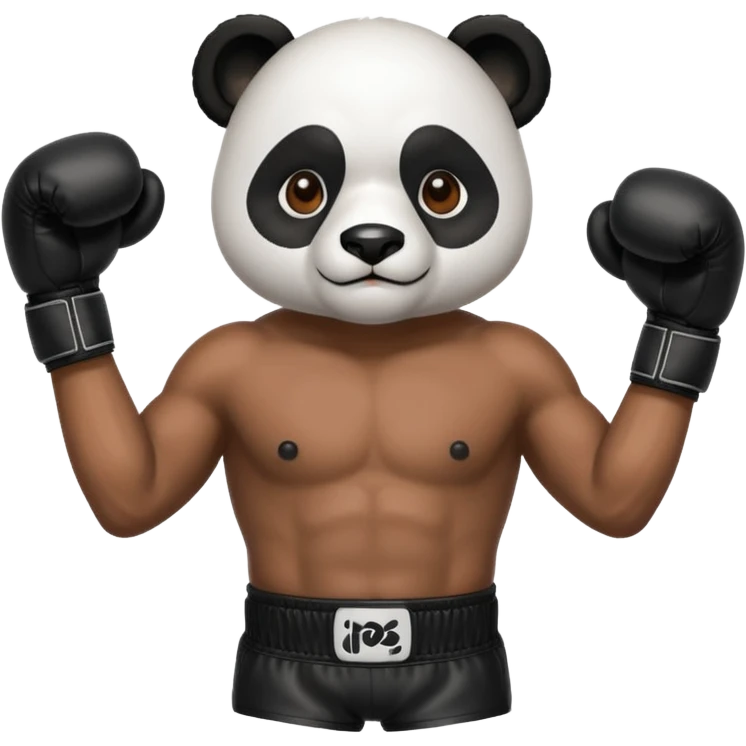 Panda boxer  emoji