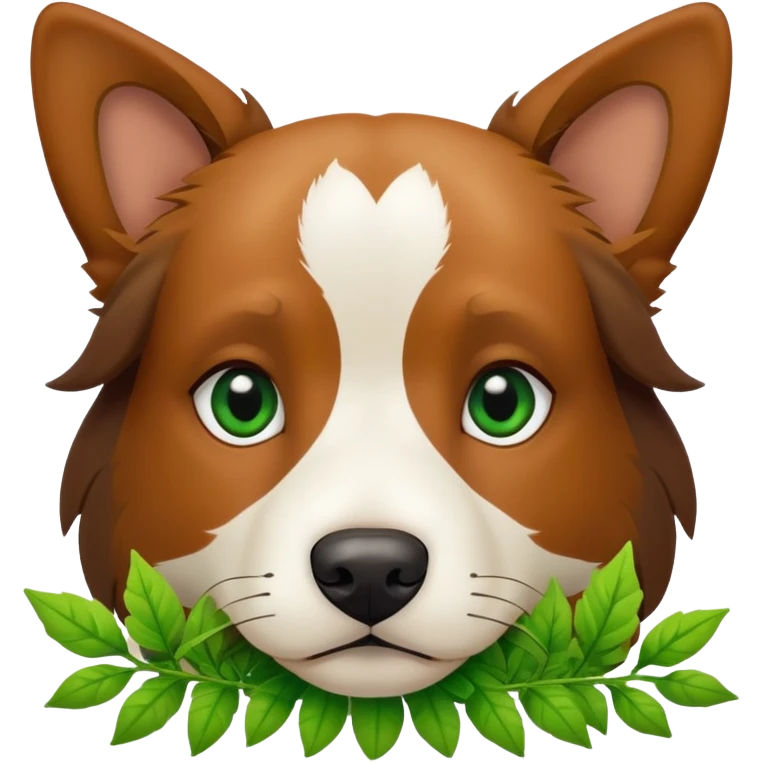 weed and dog emoji