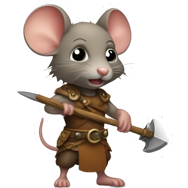 Mouse barbarian emoji