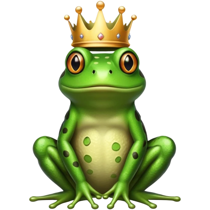 crowned frog emoji