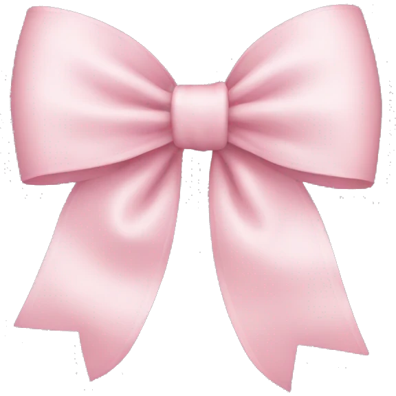 Light pink bow  emoji