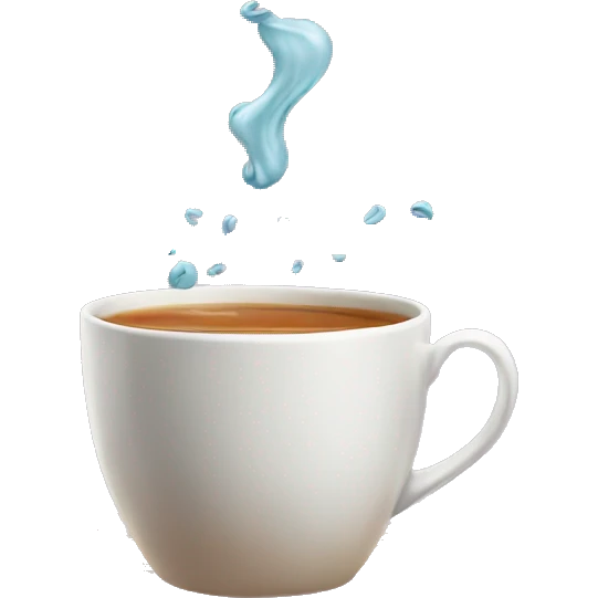 cup of tea spilling emoji