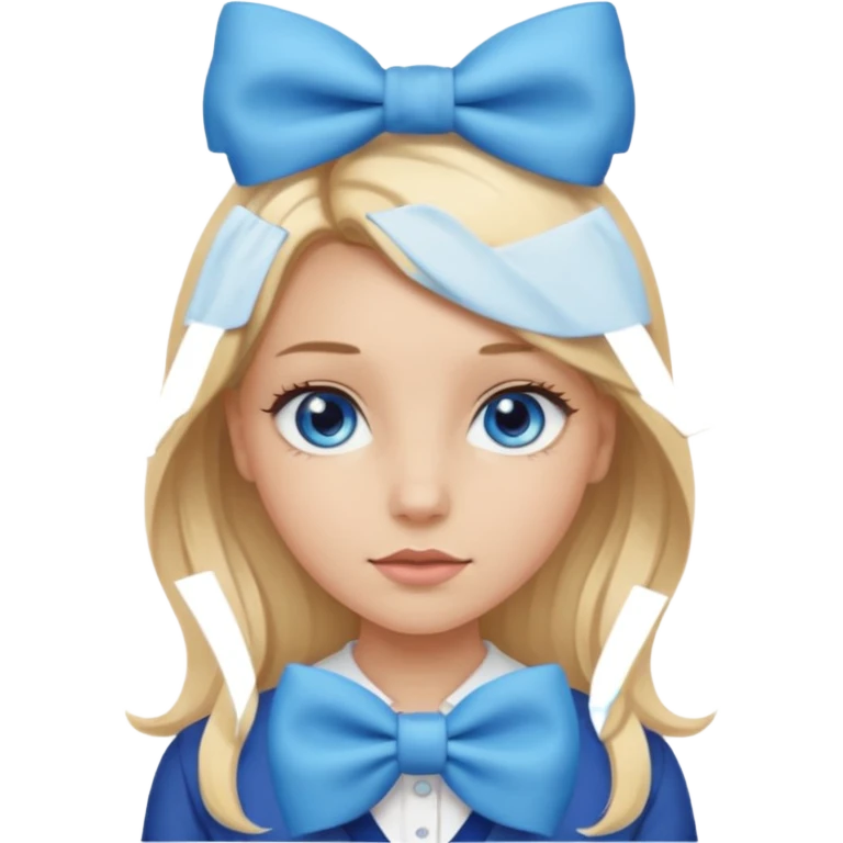 menina com laço  emoji