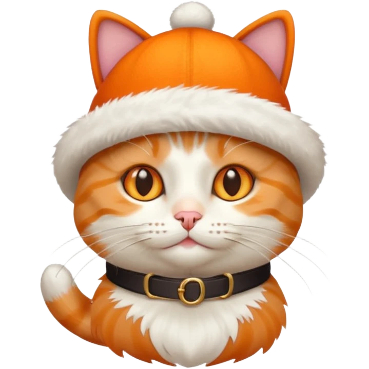 a cat wearing a hat emoji