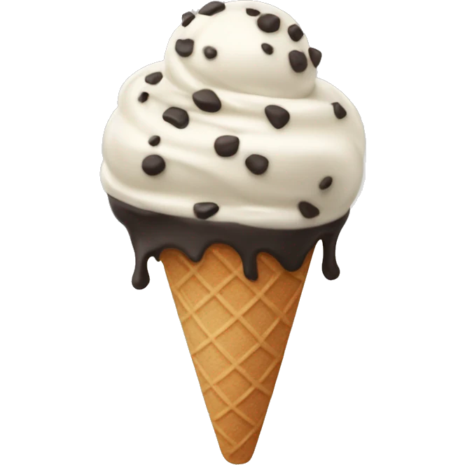 cookies and cream ice cream  emoji