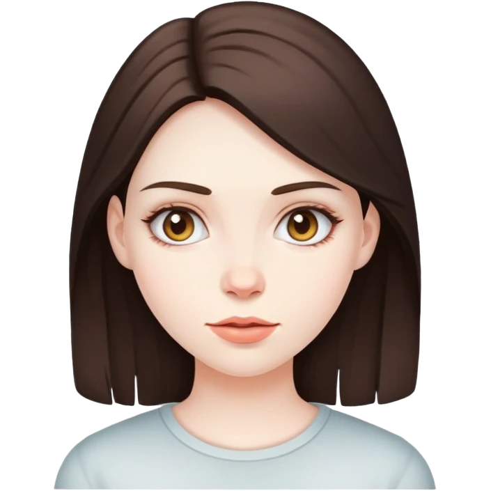 brunette girl on stimulants emoji