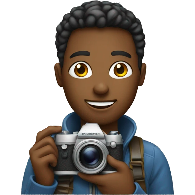 Blogger with a camera emoji