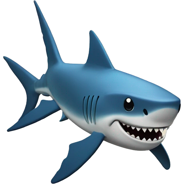 Un tiburón besándose con otro tiburón  emoji